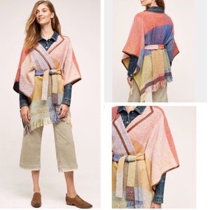 Anthropologie Nomad Morgan Carper Pancho